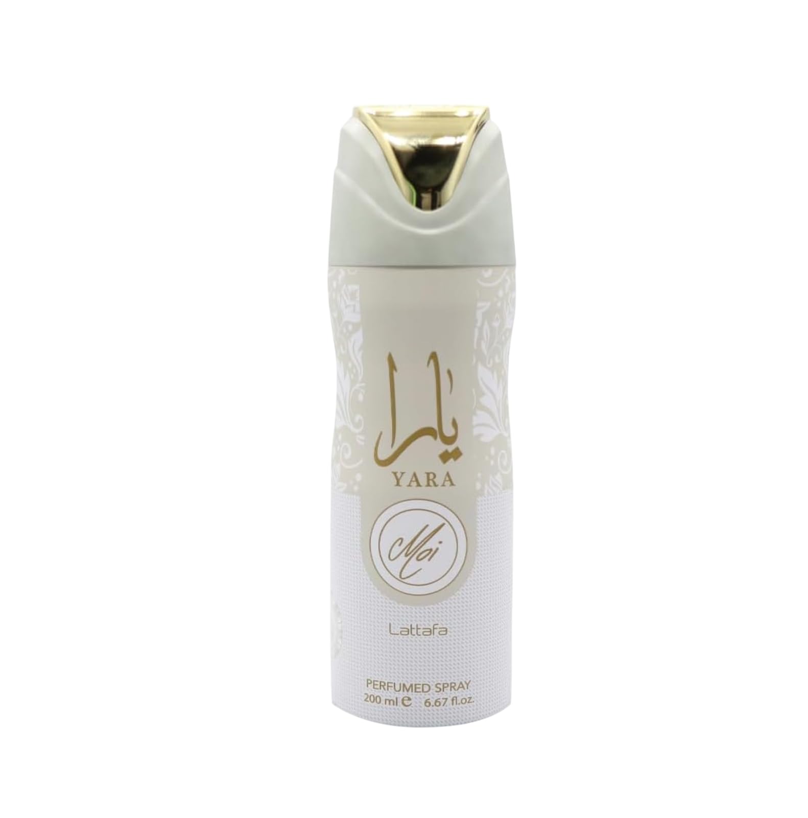 Lattafa Yara Moi Pack Perfume Árabe 100ml con Desodorante 200ml, Atomizador | Pack Árabe Lattafa de Larga Duración Incluye Eau de Parfum Yara Blanco 100ml con Desodorante 200ml y Atomizador Recargable