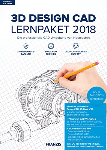 FRANZIS 3D DesignCAD Lernpaket 2018: Die professionelle CAD-Umgebung von...