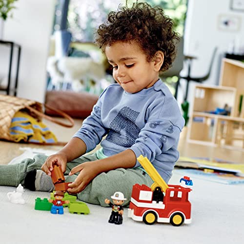 LEGO 10901 DUPLO Feuerwehrauto, Feuerwehr Spielzeug für Kleinkinder im Alter von 2-5 Jahren mit Licht & Geräuschen – Bild 7