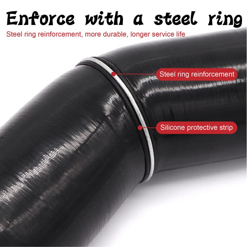 Find Universal Blue 3'' 3.0" 3 Ply 45 Degree Silicone Hose Coupler 76MM Turbo Intake In Super - Foto 4