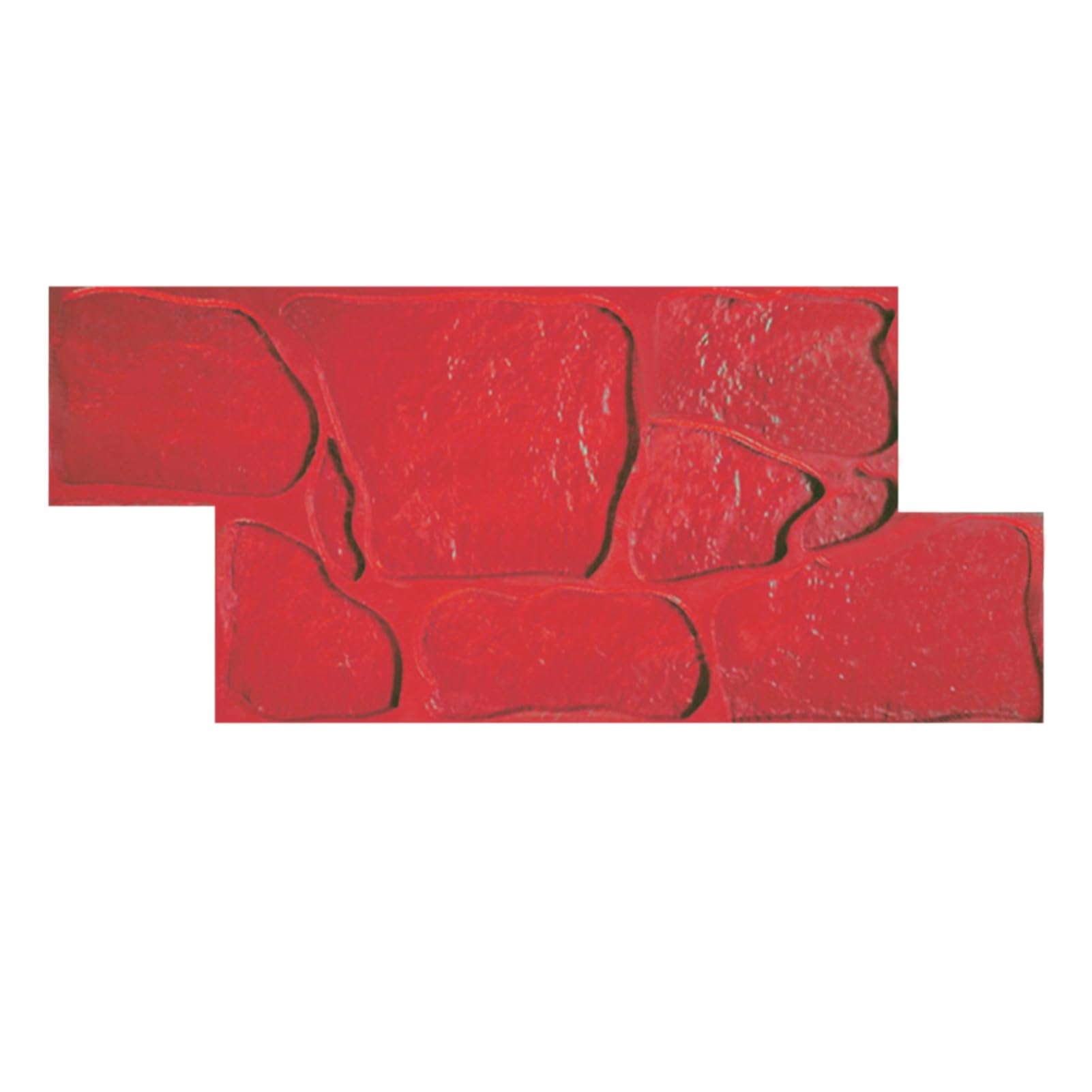 Kanduo Tampons décoratifs en béton Moule d'estampage de béton de Ciment texturé, Moule d'estampage de Ciment en polyuréthane sans Couture for sols et Murs en béton de Ciment Tapis de gaufrage du cime