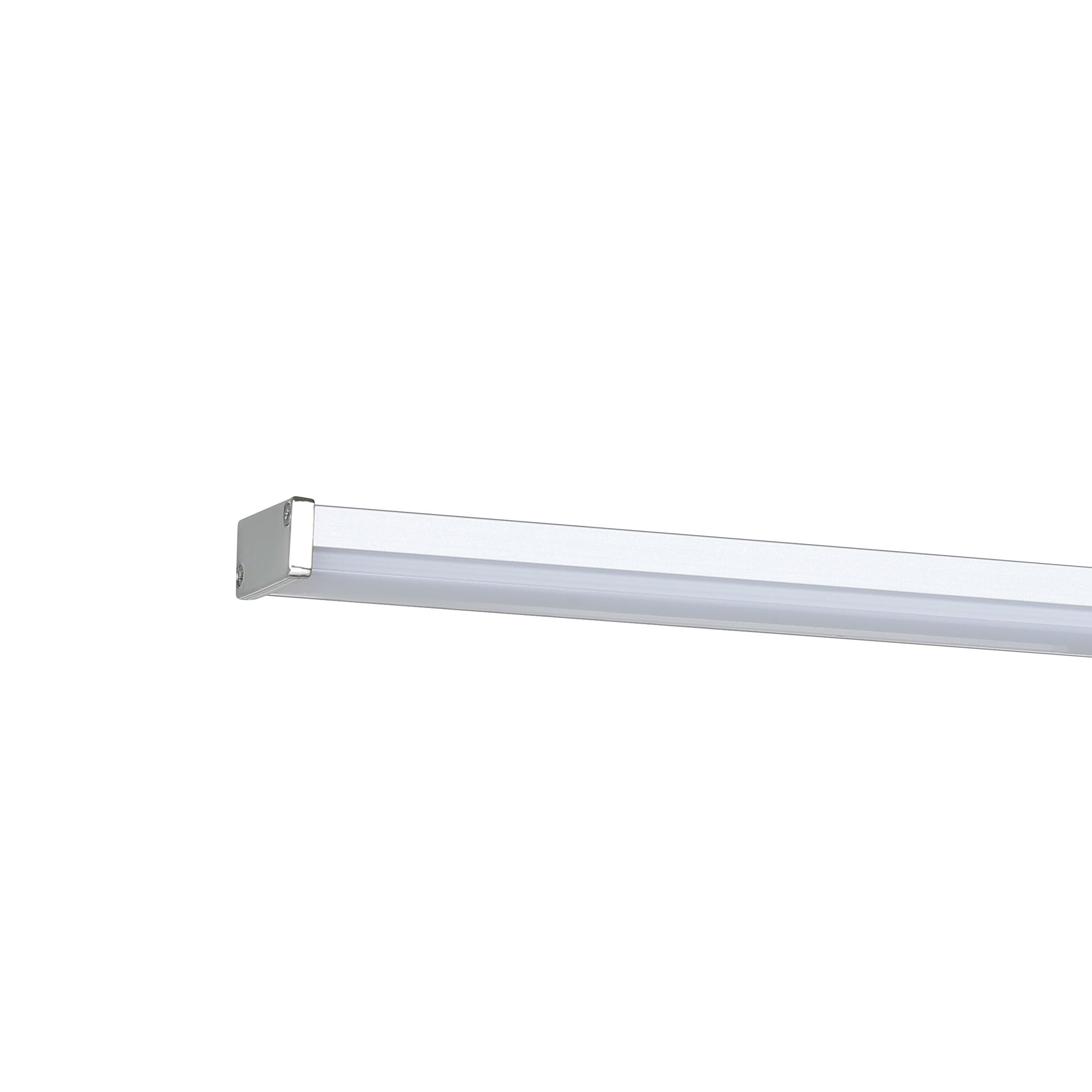 EGLO LED Spiegelleuchte Galenzana-E, Lampe Spiegel Badezimmer, Spiegellampe aus Metall in Chrom und Silber, Kunststoff in weiß, neutralweiß, IP44