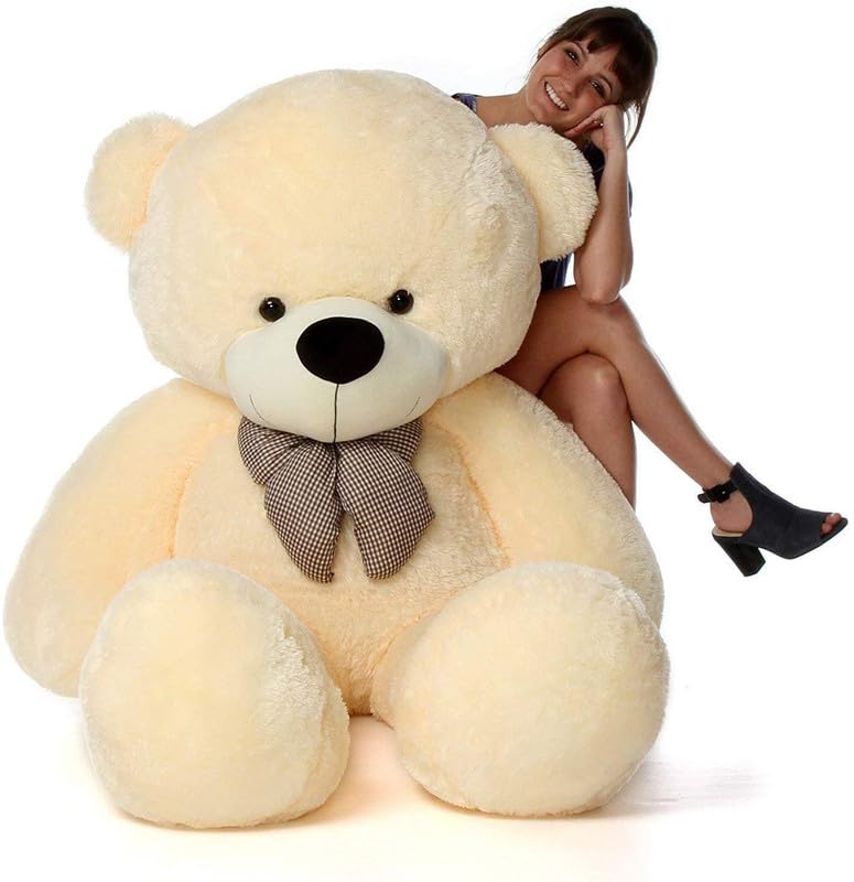 BEST4U TOYS 4 Feet Cream Teddy Bear | Soft & Huggable Big Size Plush Stuffed Animal | Teddy Soft Toy for Kids, Girls & Boys for Birthday, Valentine, Anniversary & Special Occasions-image-14
