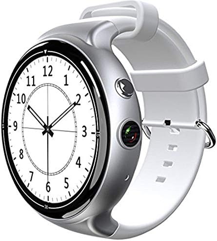 YIMOHWANG I4 Air Smartwatch Android 5.1 RAM 2GB ROM 16GB 2MP WiFi 3G GPS Heart Rate Monitor Bluetooth 4.0 MTK6580 Quad Core Smart Watch (Silver+White Strap)