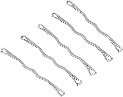 Naroote Agulhas Artesanais de Aço Inoxidável Durável, Agulha de Linha Doméstica para Suéter, Cachecol e Luvas