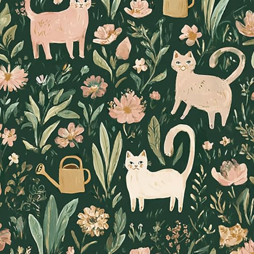 Kanworse Peel and Stick Wallpaper Self Adhesive Cottage Core Whimsical
