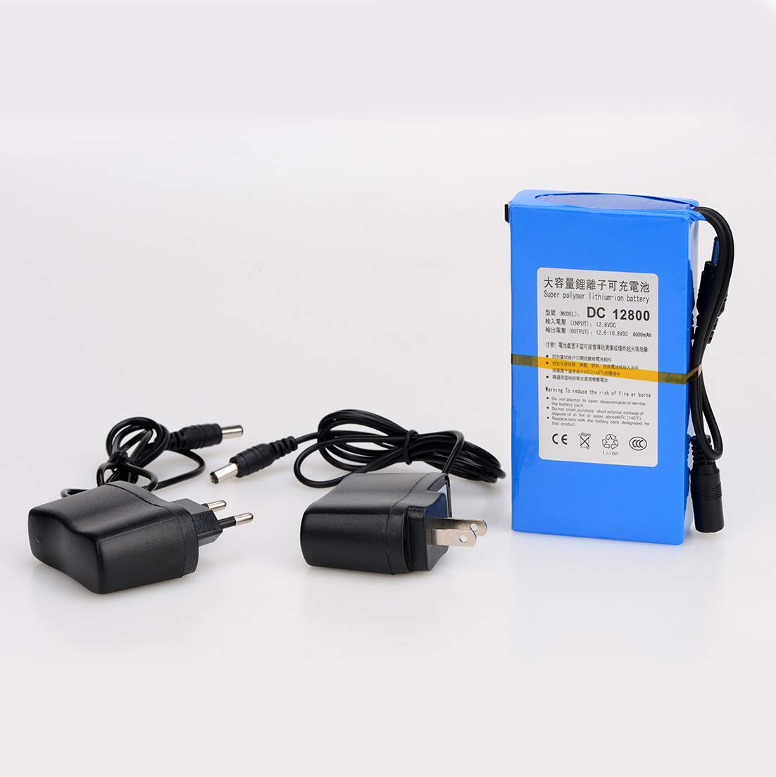 ABENIC12V 8000mAh Super Rechargeable Protable Li-ion Lithium Battery DC12800