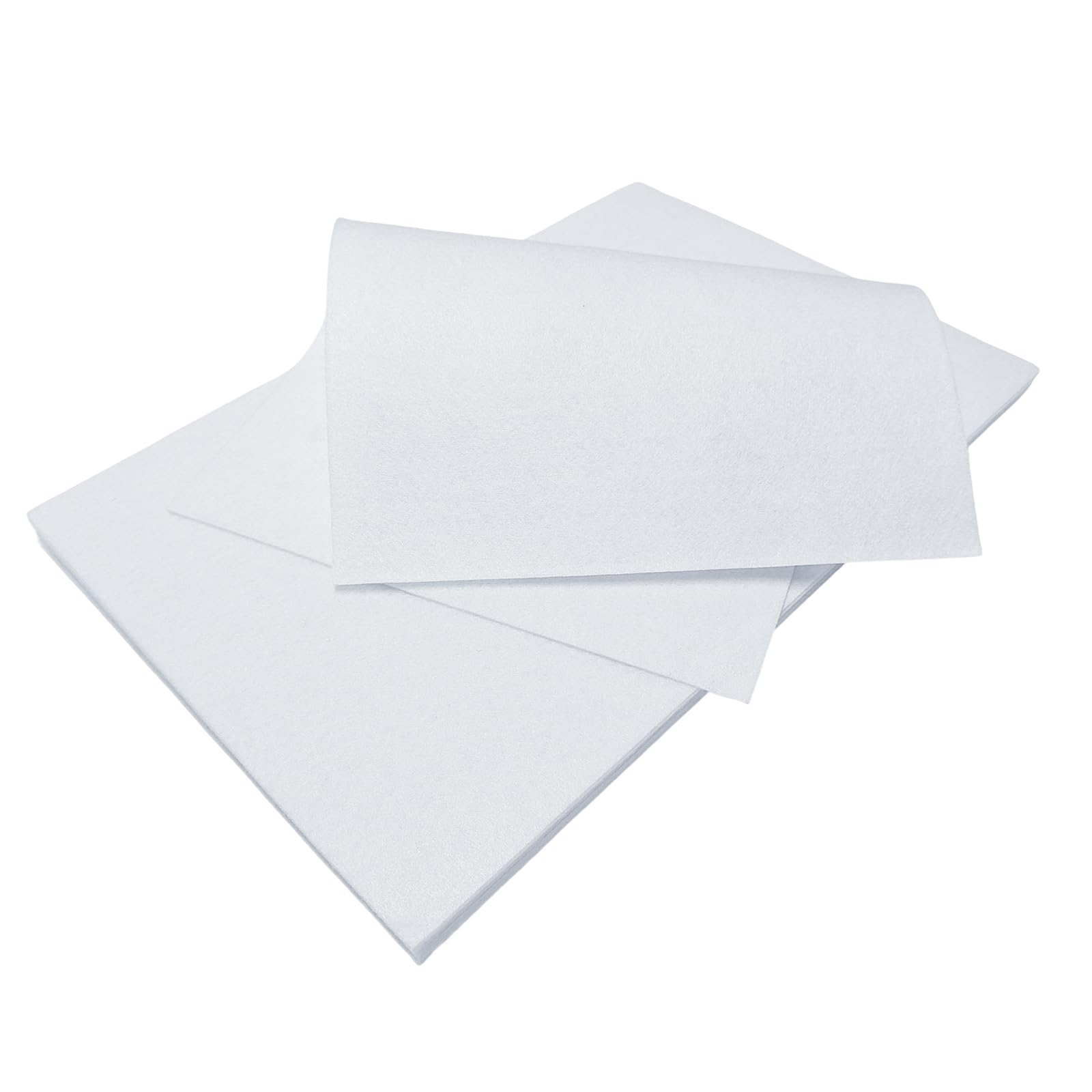Jtnohx White Felt Sheets, Colour Felt Fabric For Crafts, 12 Pcs 1Mm Thick 20X30cm Soft Fabric Square For Handicraft Diy And Sewing Projects