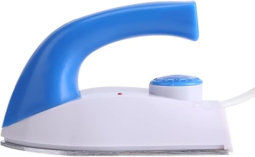 Miniatura 7 de Jiawu Mini plancha pequeña, plancha de ropa portátil, diseño compacto, suela antiadherente, cable de alimentación extralargo, se calienta