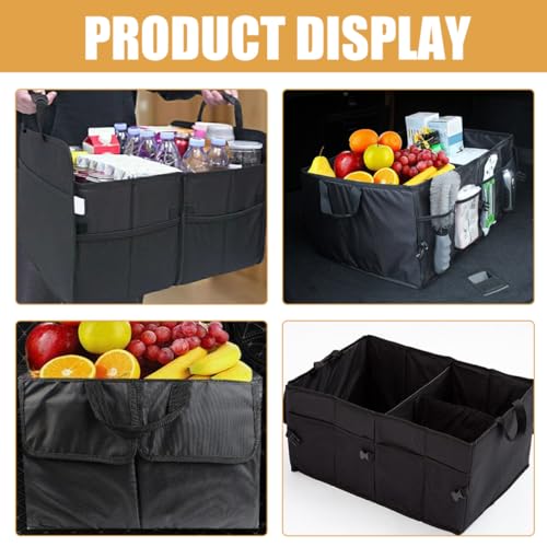 Boîte à outils portable de coffre de voiture avec compartiments