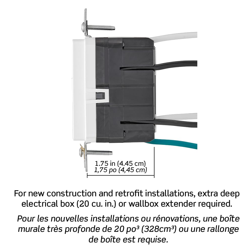 Leviton GFCI Outlet with USB - Tamper-Resistant -3