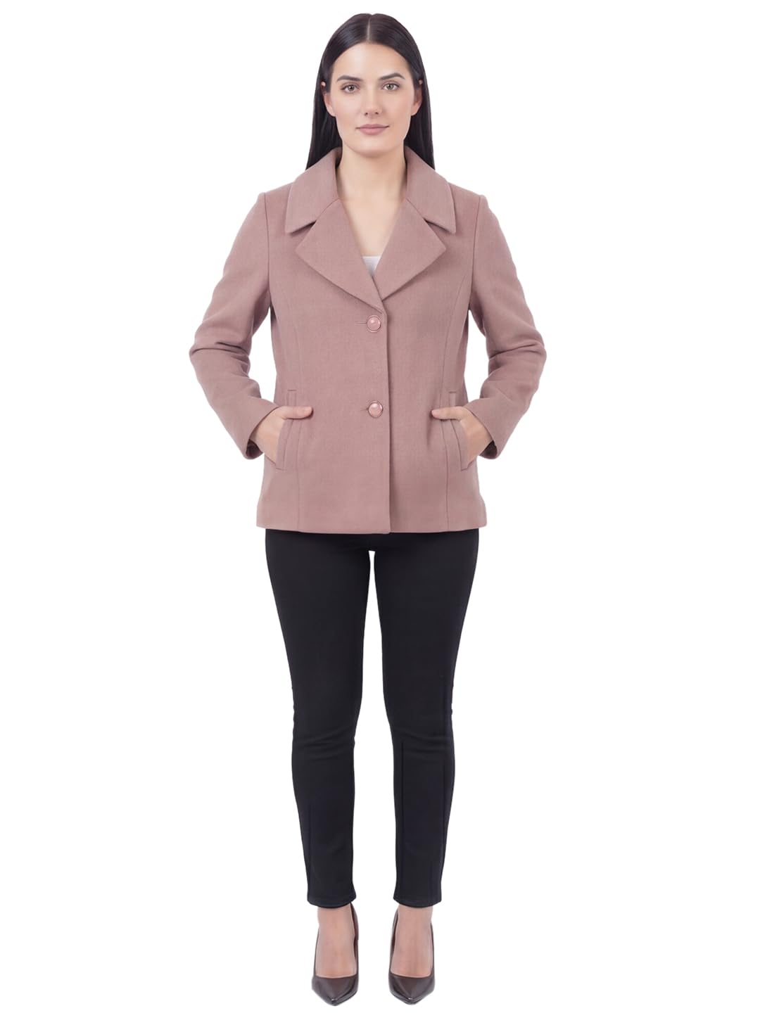 gfo Upgrade Your Wardrobe Essentials with This Women’s Tailored Blazer, Designed for a Polished and Professional Look. Featuring a Structured Silhouette with a Classic Notched Lapel-picture-12