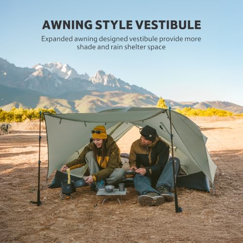 Image of Naturehike Mongar Upgraded 1 /2 /3 Person Backpacking Tent,Waterproof Lightweight Camping Tent with Footprint