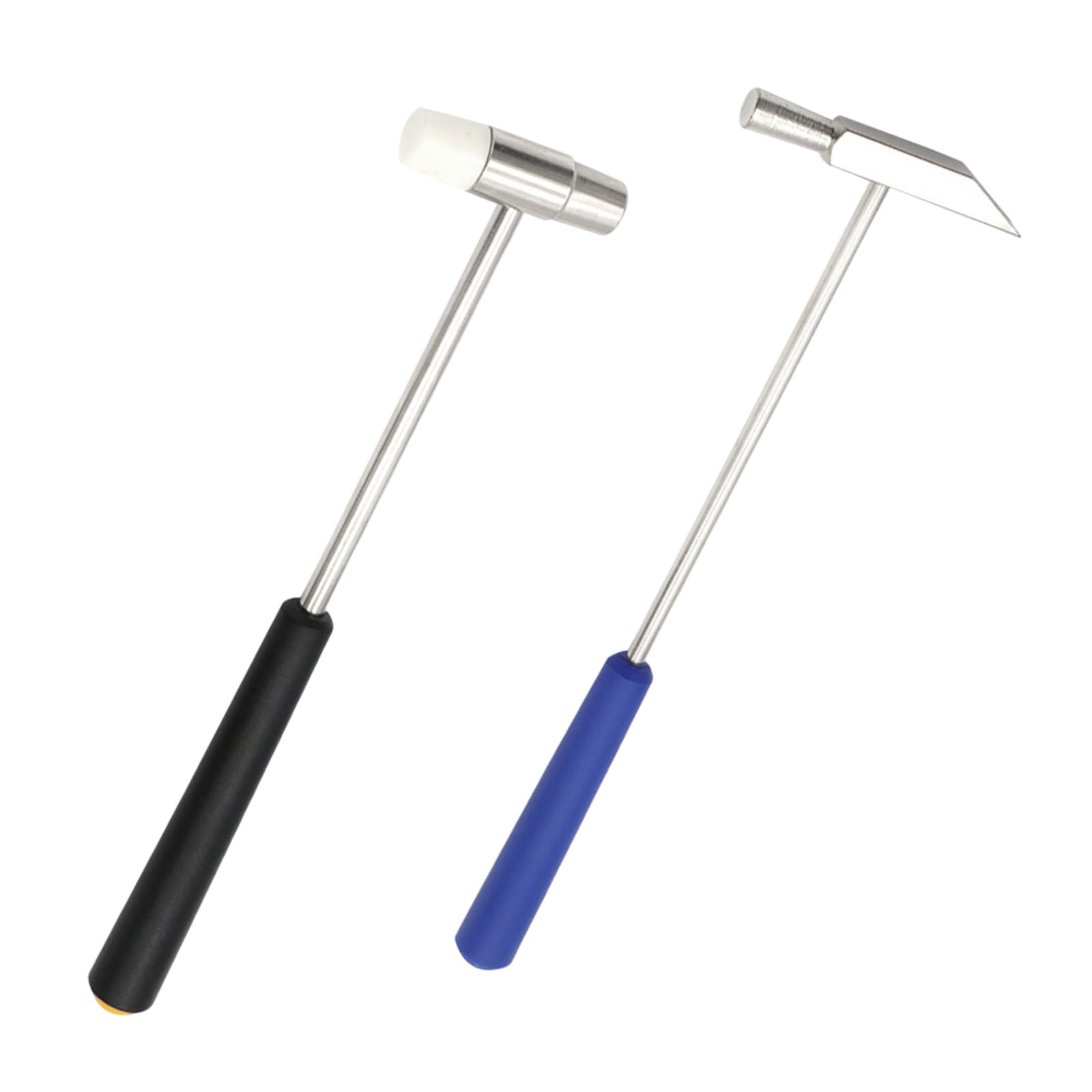 Generic 2PCS Mini Dual Head Hammer Set, Lightweight Metal Small Mallet with Ergonomic Non-Slip Handle for Jewelry, Watch Repair, Crafts, DIY Projects & Small Equipment Maintenance