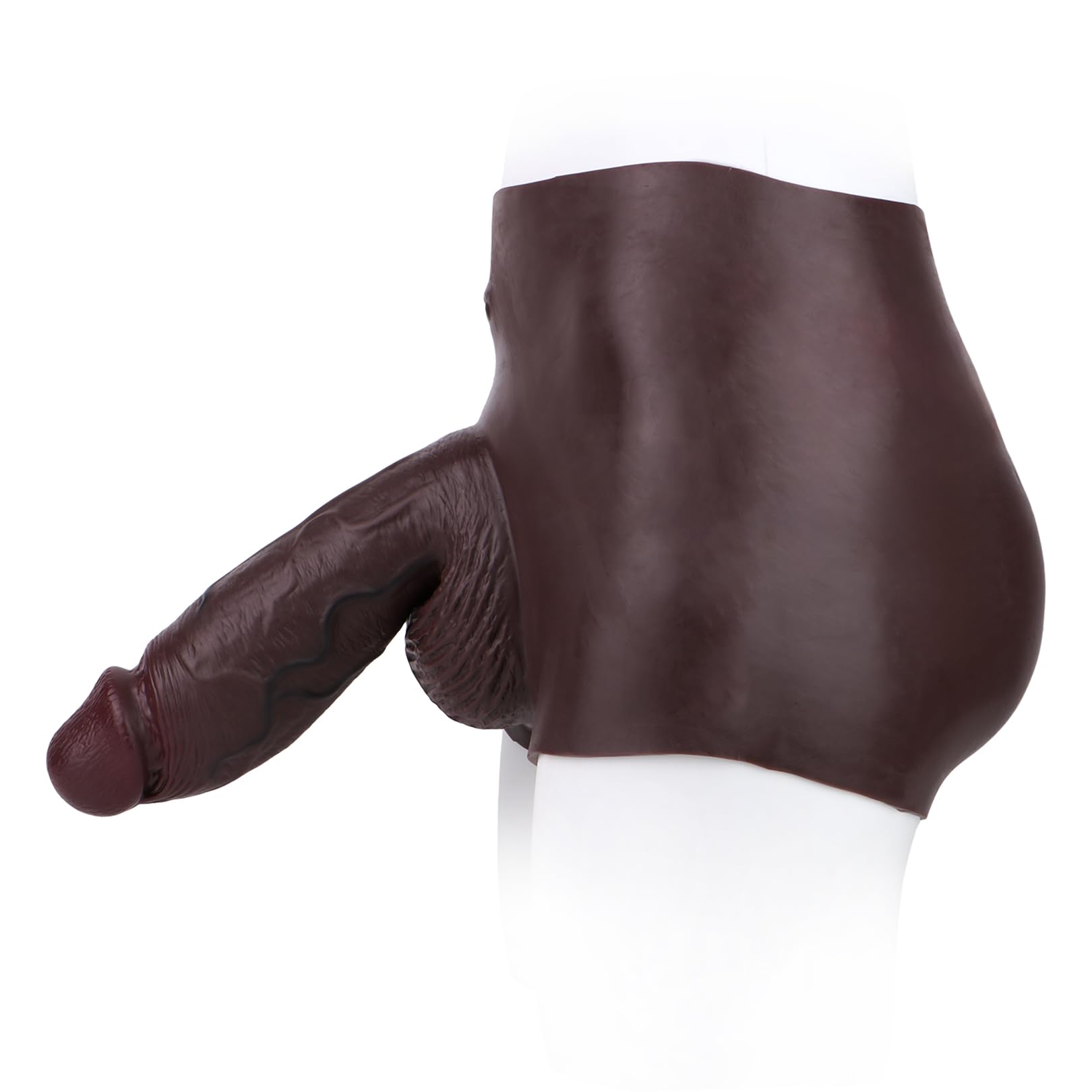 Strap On Black Large Hollow Dildo Silicone Pants,Wearable Penis Enhancer Sleeve Elastic Underwear,Crossdresser Adult Sex Toy for Men Women Lesbian Gay Couple Transgender Shape Clothing Shop