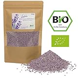 🌿 Die Bio Lavendel-Blüten können direkt frisch verzehrt werden, sind geeignet als Küchen Gewürz zum Backen, Kochen oder Räuchern, aber auch als Lavendeltee Aufguss für einen Lavendelblütentee