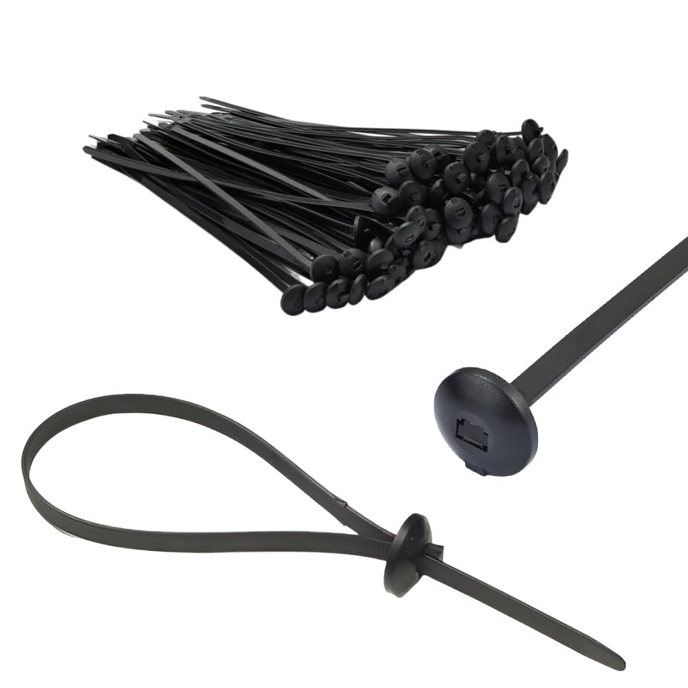 Terf Black Terf® 20 Pcs Chassis Cable Ties 370Mm (14.57'') X 7.6Mm Nylon Car Chassis Panel Automotive Boat Trailer Zips Tie Fastener Wire Harness Clips Wraps Home Office Workshop Warehouse Diy Use