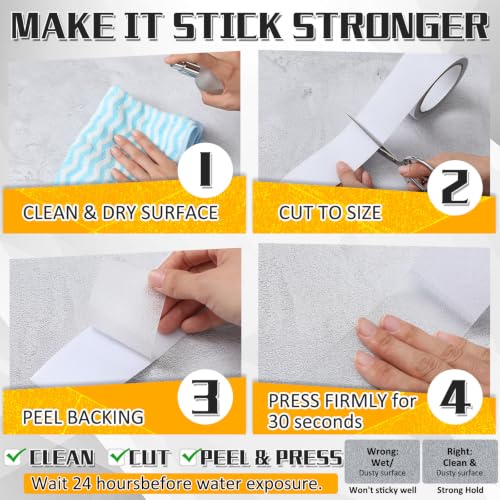 Image of Transparent Anti Slip Tape, Waterproof Grip Tapes for Stairs,2 inch X 15'
