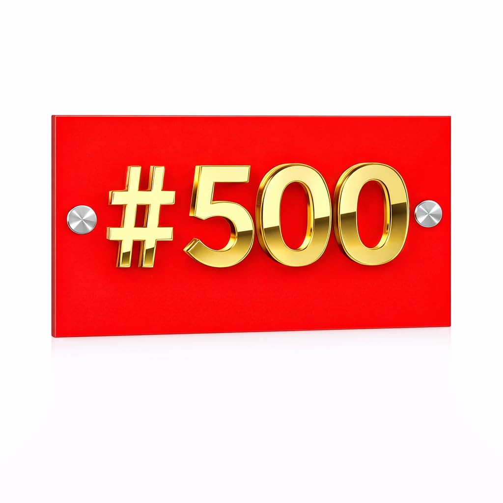 Customized Number Plate for Home, Hotel, Office, Mall, Apartment, Flat, School, College Waterproof & Durable Door Sign, Stylish Indoor, Outdoor Name Plate (ACRYLIC 6x4 Inches) (GOLD) — Amazon image 2