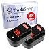 Produktbild 2x Ni-MH Akku 14,4V 3300mAh für Black&Decker 49993634, 49993635, A14, A144, B-8316, BD1444L, CP14K, EPC14, HPB14, FIRESTORM FS140BX, FSB14 14,4V Akkus