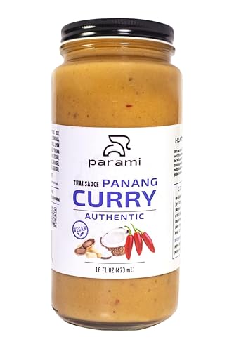 Vista 26 de Parami Salsa a fuego lento de curry de coco orgánico, tarro de 16 onzas, sin gluten, sin lácteos, sin nueces, auténtica base de curry tailandés