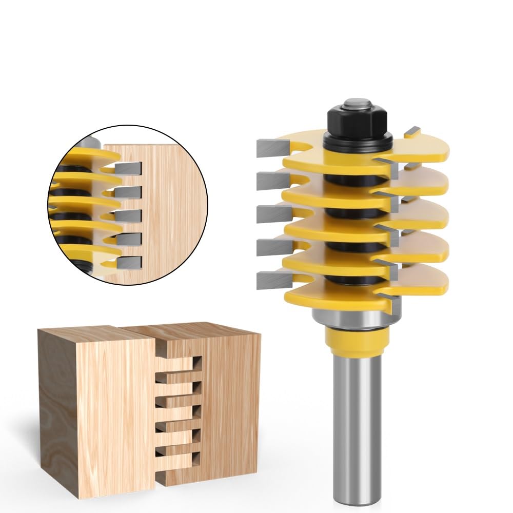Fraise À Bois Réglable Pour Mèches De Fraisage Du Bois, Boîte À 3 Dents, Joint De Doigt, tige De 12,7 mm
