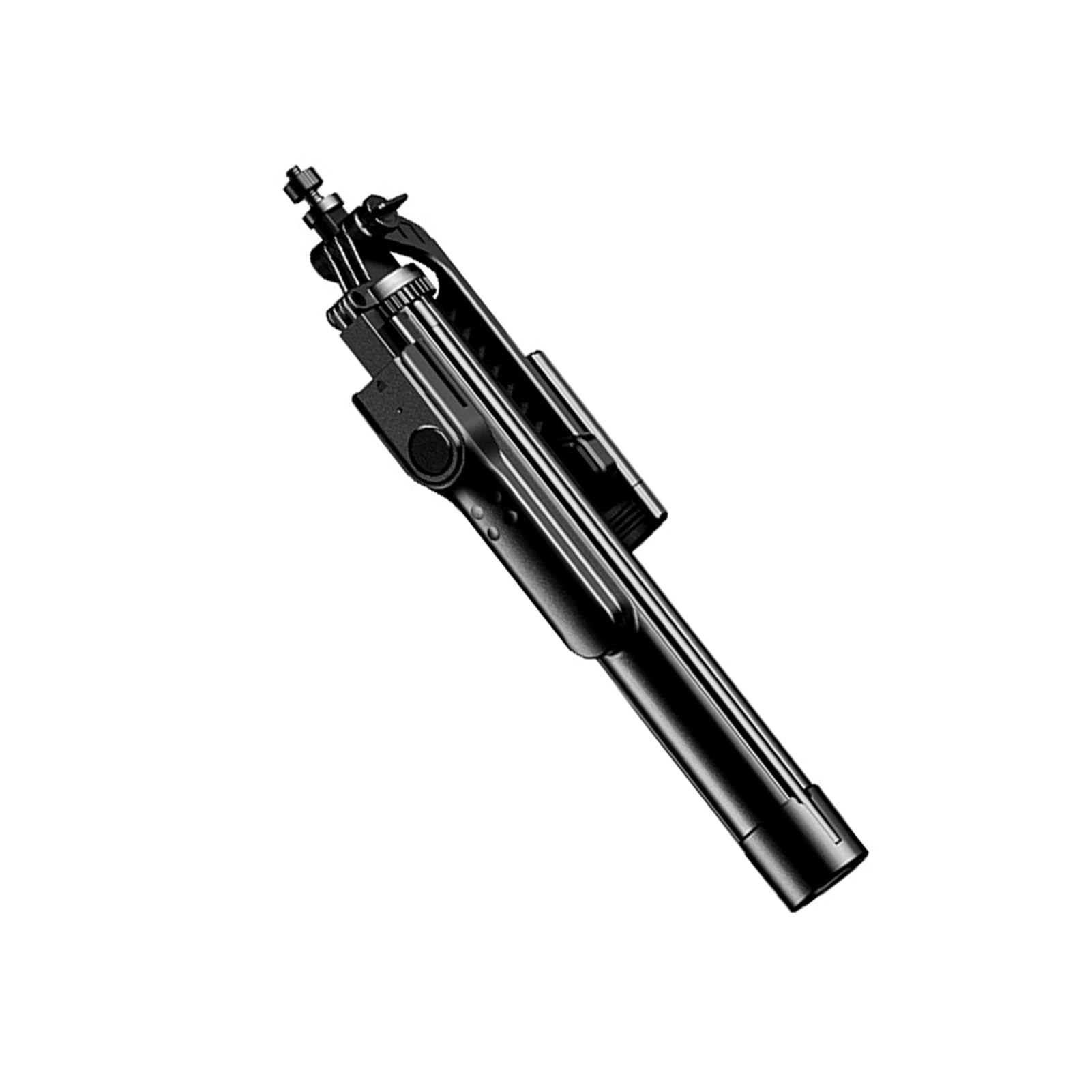 Cuifati Treppiede per Selfie Stick in Lega di Alluminio, Supporto Retrattile Leggero con Rotazione a 360° e Telecomando Wireless, Supporto per Telefono Anti-vibrazione per Fotografia di Smartphone,