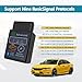 Bluetooth OBD2 Wireless Scanner Diagnostic Tool, Vehicle Code Reader for Car, Scan Tool Reset & Clear Check Car Engine Light, Compatible with iOS & Android & Windows