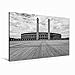 Produktbild Premium Textil-Leinwand 90 x 60 cm Quer-Format Olympiastadion | Wandbild, HD-Bild auf Keilrahmen, Fertigbild auf hochwertigem Vlies, Leinwanddruck von Andreas Klesse