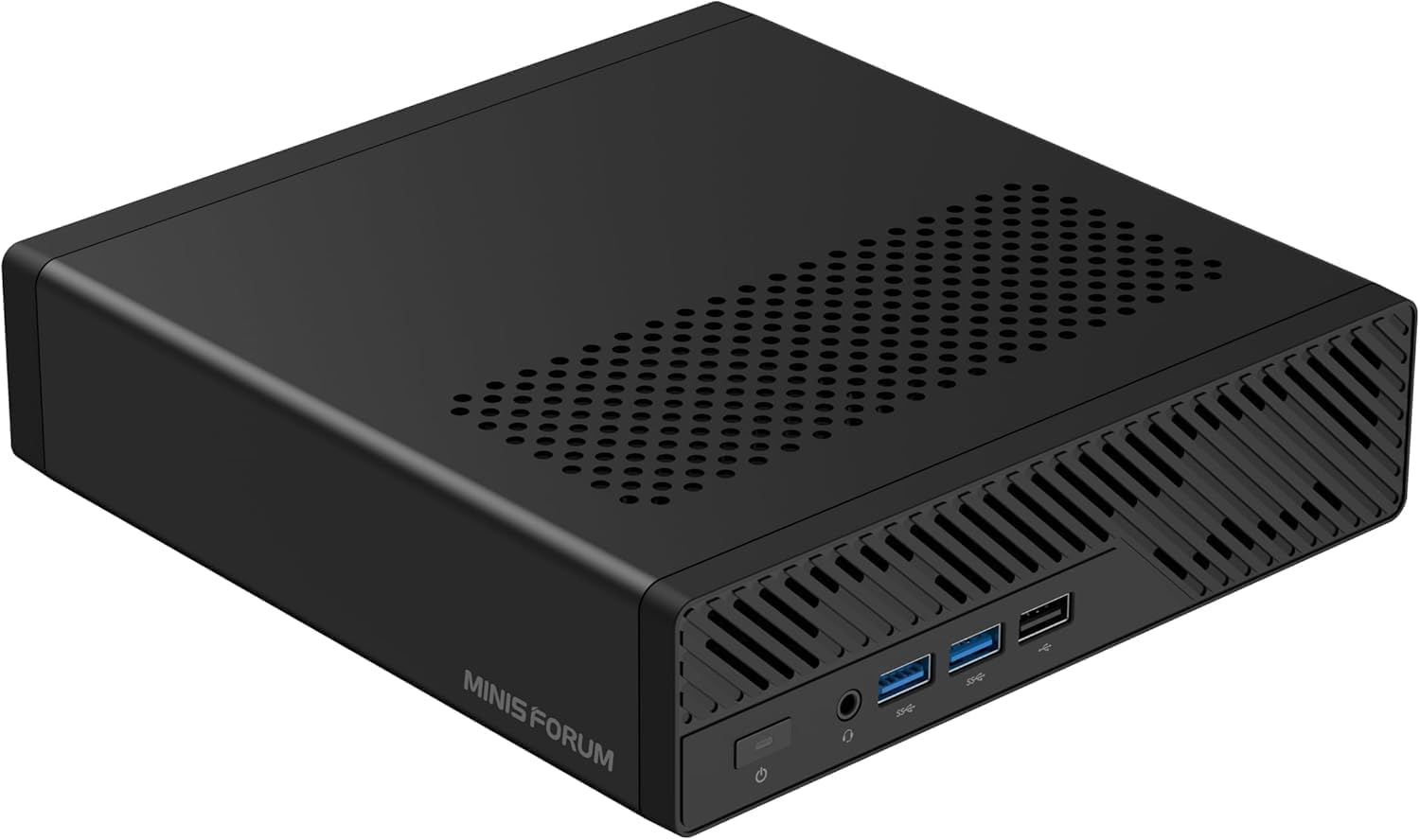 MINIS FORUM MS-A2 Mini PC, AMD Ryzen 7 7745HX (8C/16T, bis 5,1 GHz), PCIe x16 Slot, 8K Triple Display, 2×10G SFP+ & 2×2,5G LAN, 3×M.2 NVMe, Barebone ohne RAM & SSD