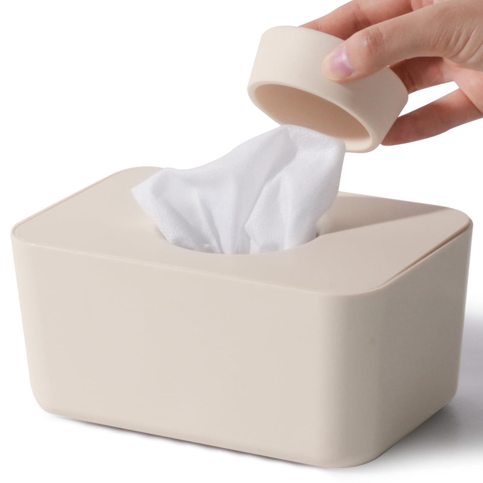 Amazon｜atRise ウェットティッシュケース 《乾燥に強い》 シリコン蓋