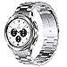 Produktbild WATORY Ersatz für 2021 Galaxy Watch 4 Classic 46mm 42mm Armband, Keine Lücken Massives Edelstahl-Metall-Schnellverschluss-Ersatzband Uhrenarmband-Armbänder für Samsung Galaxy Watch 4 Classic, Silber