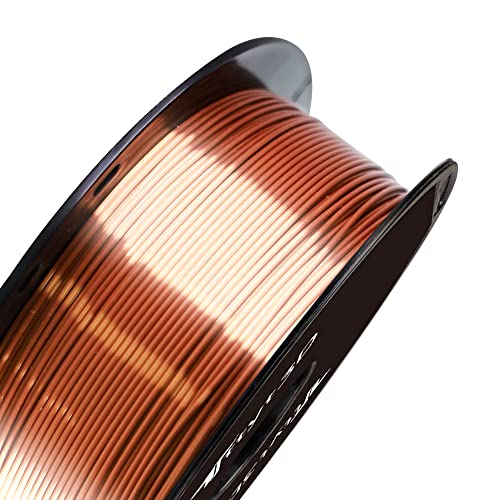 Image of Silk Shiny Metallic Copper PLA 3D Printer Filament, 1.75mm 1KG 2.2LBS Silk Metal Copper Feeling PLA Widely Compatible for FDM 3D Printer by TTYT3D