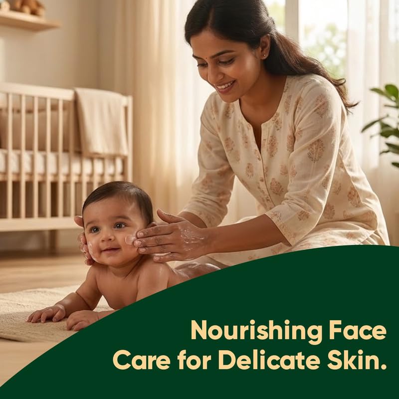 Image of Pure Aura Baby Face Cream 50gm | Ayurvedic & Organic Care for Delicate Skin | Infused with Shea Butter & Almond Oil | Gentle, Chemical-Free Moisturizing | Safe for Newborns | Loved by Moms