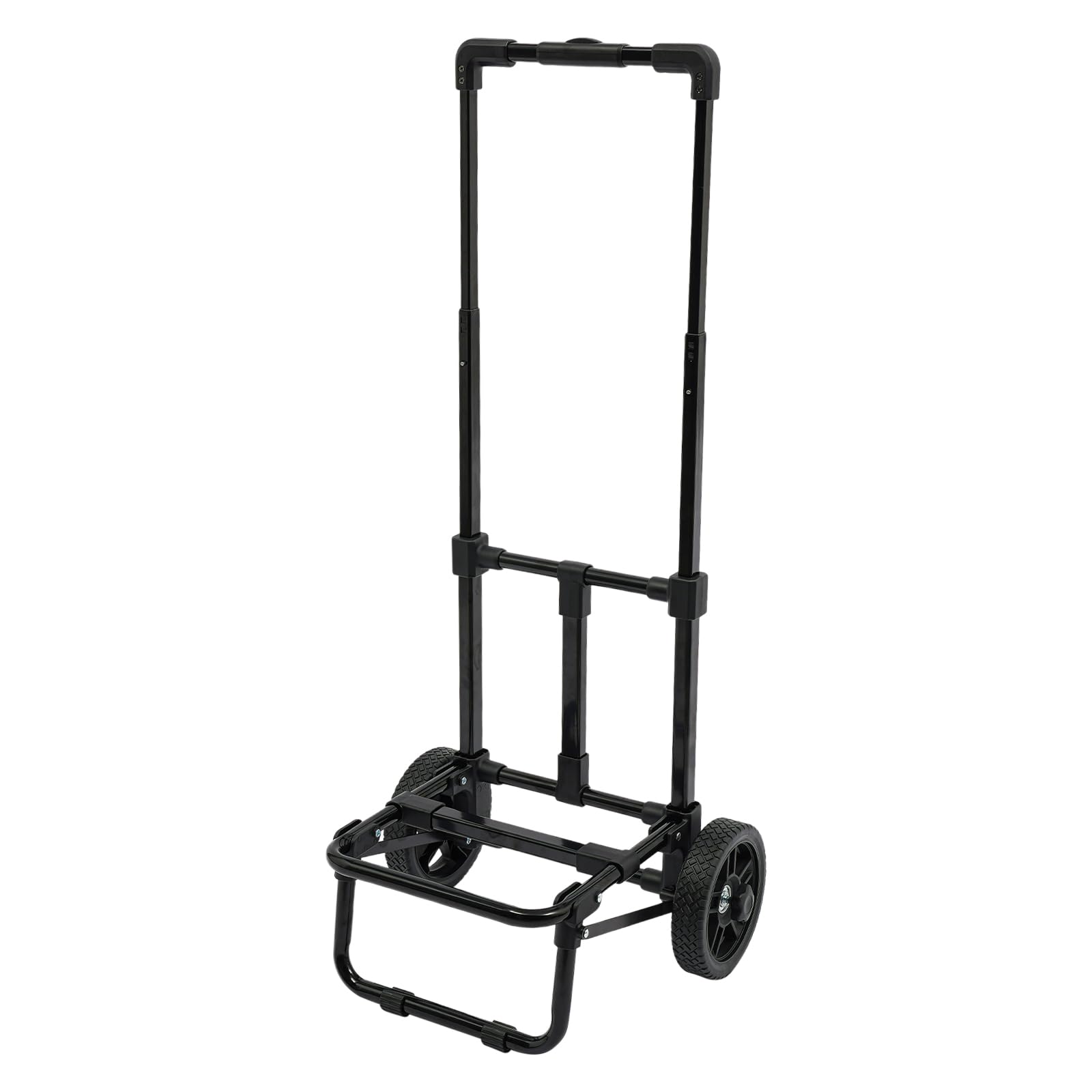 Faltbarer Einkaufswagen mit 64L Tasche aus Oxford-Stoff, robustem Stahlrahmen & 2 Rädern, abnehmbare Einkaufstasche mit Deckel, hoher Tragkraft 80kg, Trolley für Einkauf & Reisen (Schwarz)