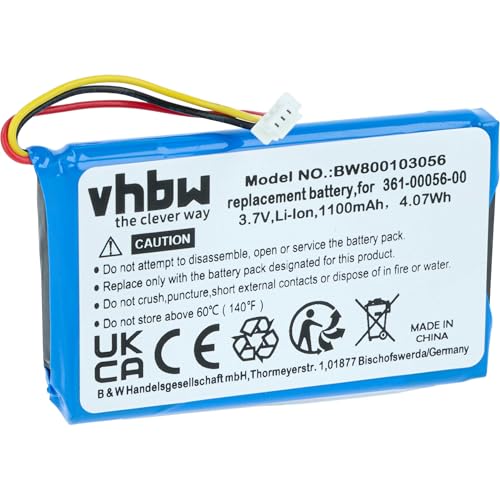 vhbw Akku kompatibel mit Garmin Nüvi 55LMT, 56LM,...