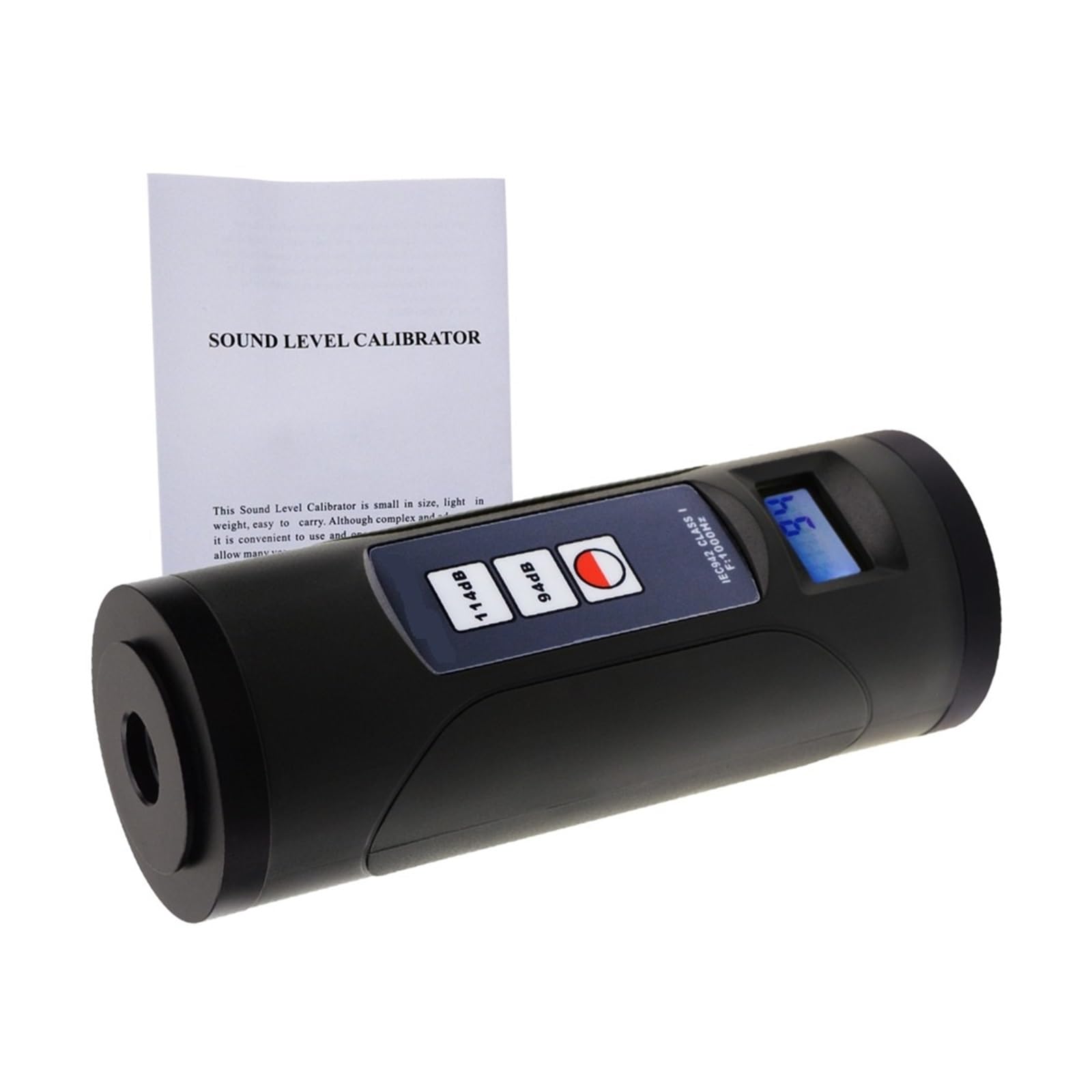 Calibratore Digitale del Livello sonoro 94dB e 114dB per microfoni da 1/2 Pollice e 1 Pollice, Strumento Professionale di calibrazione dei Decibel del Rumore