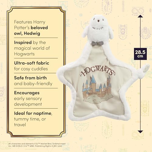 Couverture Hedwig Harry Potter pour bébé : cadeau de naissance idéal avec chouette en peluche - 5