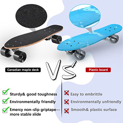 Image of KO-ON Skateboard Complete Skateboards 22 Inch Mini Cruiser Skateboards for Beginners Kids Boys and Girls