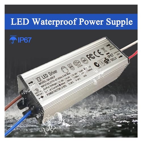 Controlador LED 600mA de corriente constante y 3W con protección impermeable IP67 5