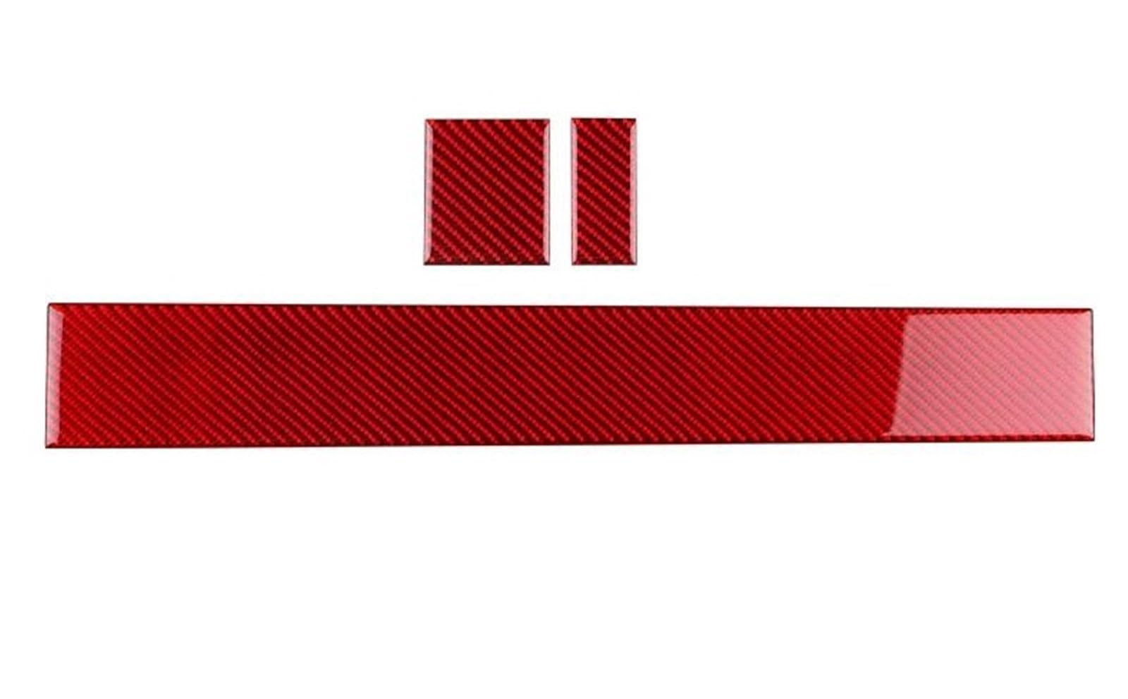 Pypfqumqgr Red Real Soft Carbon Fiber Sticker For Toyota For Tundra 2022 2023 2024 2025 Car Co-Pilot Central Control Trim(Red)