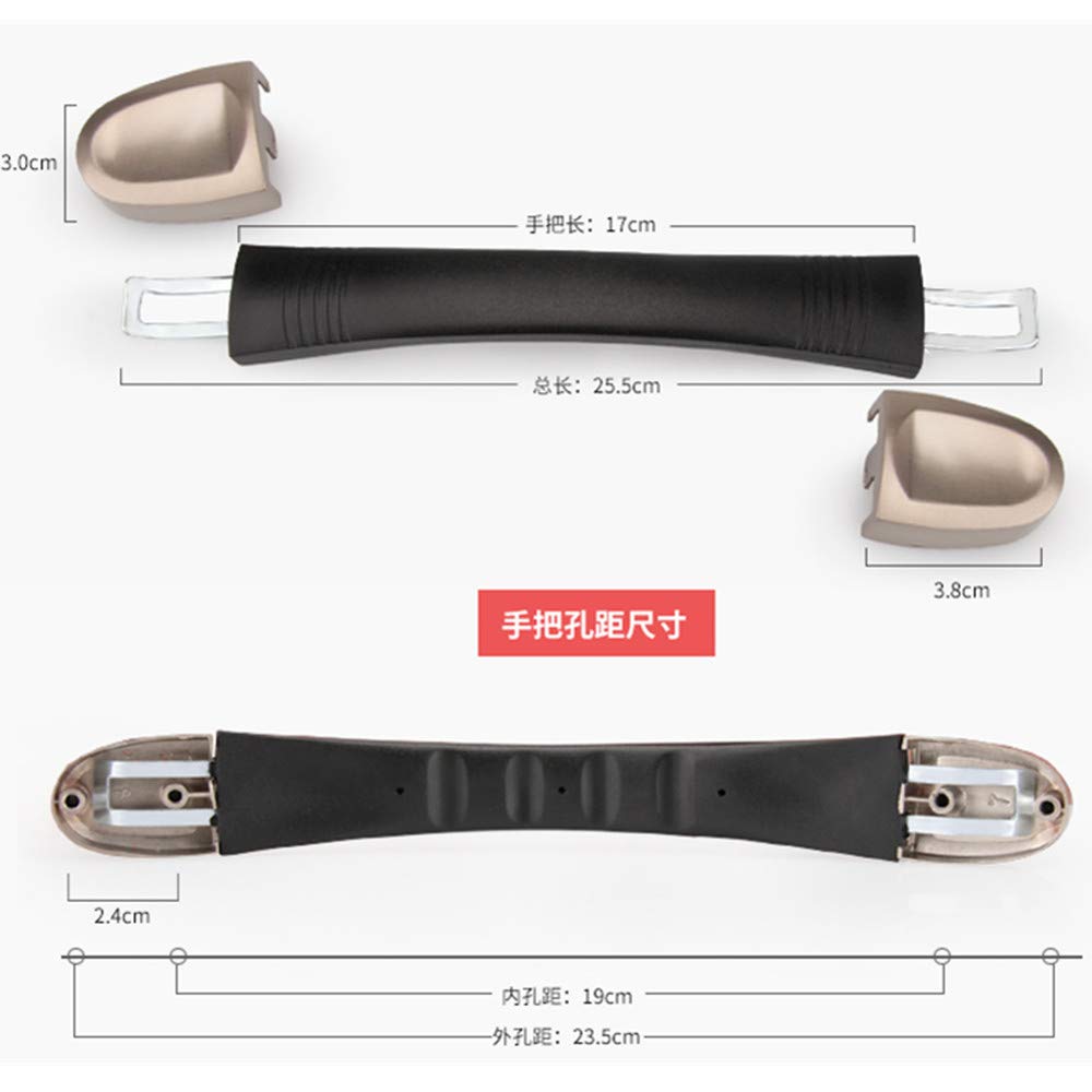 Luggage Handle Replacement Part Suitcase Pull Handle 25.5 cm Plastic (DL-B012#) DIY