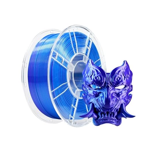 ⚡ iBOSS Silk PLA+ Filament 1.75mm Blue Purple Dual Color PLA Plus 3D Printer Filament 2 in 1 Coextrusion 1KG Spool(2.2lbs) 3D Printing Filament Dimensional Accuracy +/- 0.02mm Fit Most FDM Printers