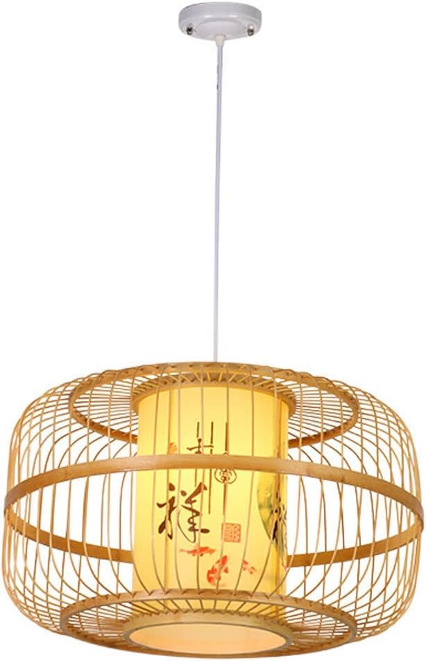 Genérico Lámpara colgante de estilo del sudeste asiático: candelabro con personalidad, producto hecho a mano, pantallas, lámpara base E27,araña de cristal