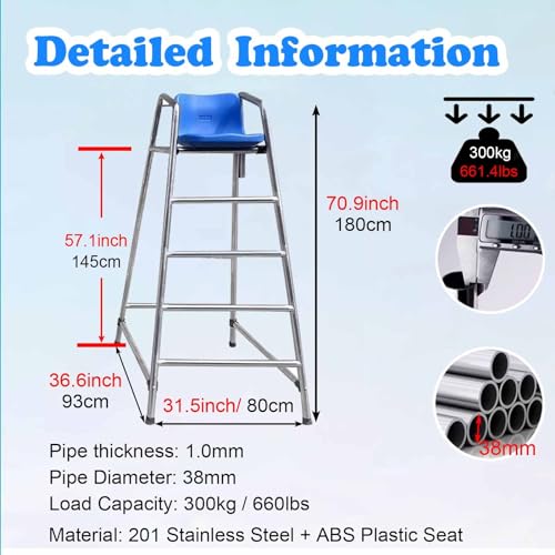 Silla de salvavidas para piscina 180 cm miniatura 2