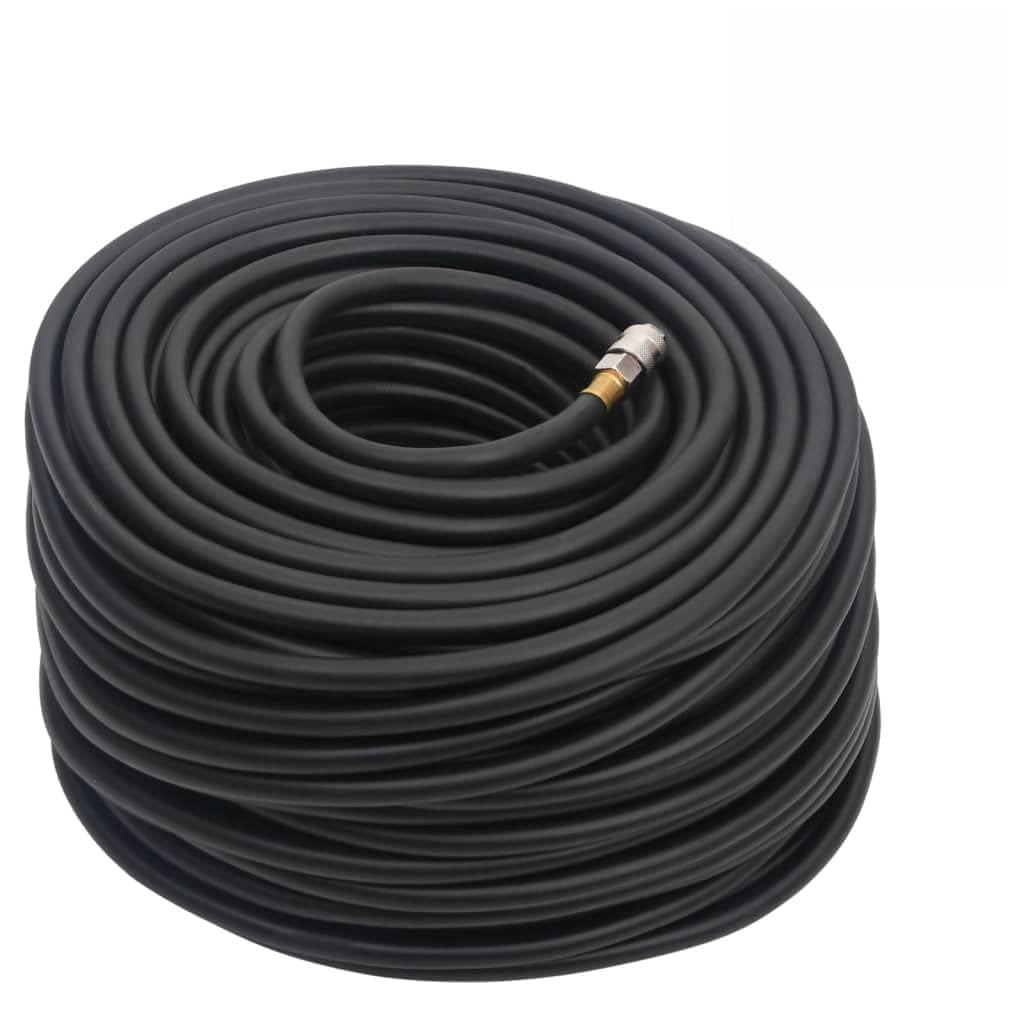 Manguera de aire híbrida de 20 m con acoplamiento rápido 3/8 pulgadas BSPT, manguera de aire comprimido de 9,5 mm de diámetro interior hasta 20 bar, goma y PVC para compresor
