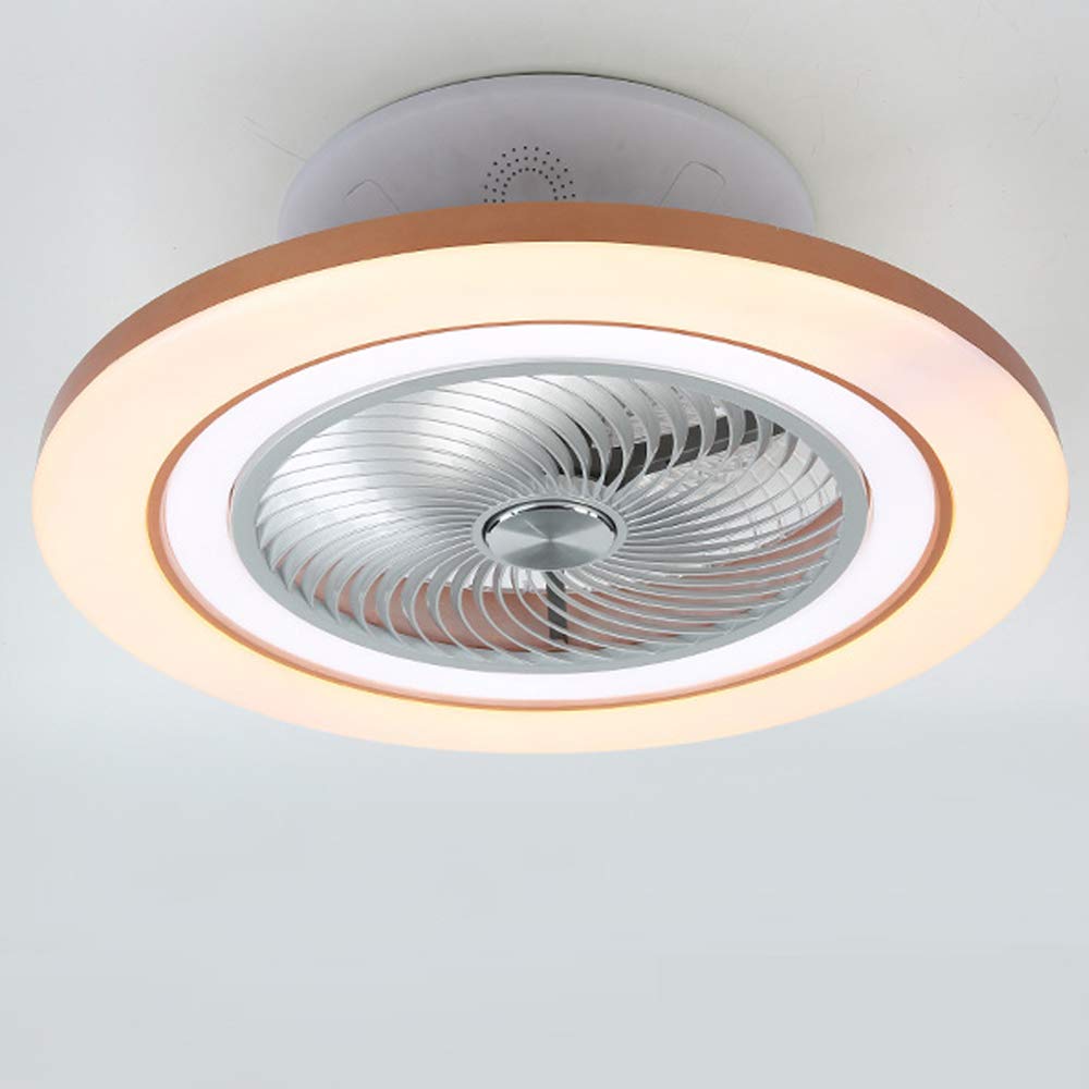 YZKJCeiling Fan with Lighting LED Fan Ceiling Light, Dimmable with Remote Control, Adjustable Wind Speed, 96W Modern Creative Ultra-Quiet Living Room Bedroom Nursery Fan Ceiling Lamp (Ø60CM)