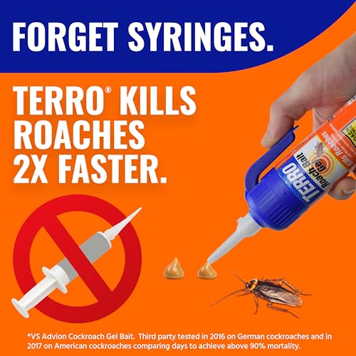 Image of TERRO Cockroach Gel Bait Killer, 84g of Bait, Fast-Acting Roach Killer