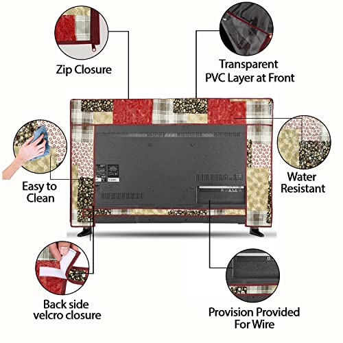 Image of Transparent LCD /LED T.V Protector Cover with Zipper Enclosure for 42 Inch Suitable for All Major Brand & Model (Color-Multi, Size-39x3x24 Inches)