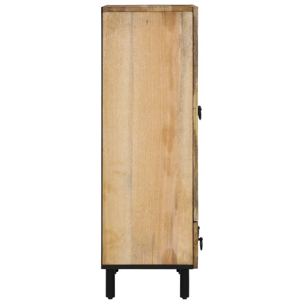 vidaXL Aparador Alto, Alacena Auxiliar Decorativa con Almacenaje, Armario Consola de Buffet, Mueble para Salón Hogar, Madera Maciza de Mango